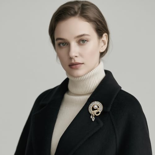 Image of Brooch Pins for Women Rinestone Fashion Statement Jewelry