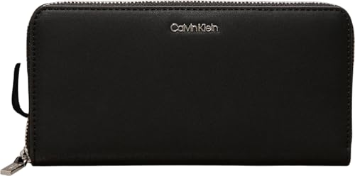 Calvin Klein Damen Geldbörse Wallet Groß, Schwarz (Black), Einheitsgröße