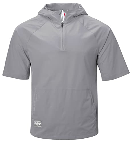 Rawlings Men's Colorsync Short Sleeve Hooded Cage Jacket | Adult Sizes | Multiple Colors