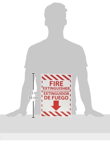 NMC M739PB Bilingual Fire Sign, Legend 