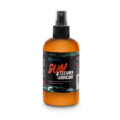 Gritr Gun Cleaner, Lubricant & Protectant | Multi-Purpose Clp Gun Cleaning Spray For Shooters | All-In-One 8 Oz. Bottle Of Gun Oil Lube & Rust Protectant #TOP26