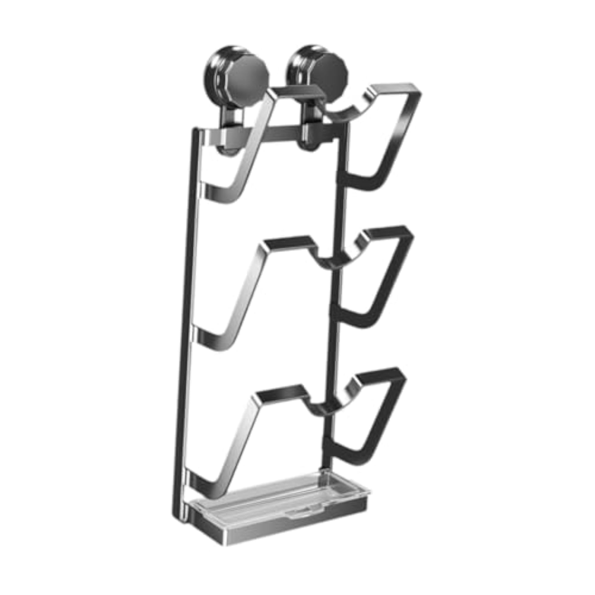 No Drill Pot Lid Organizer Rack for Kitchen