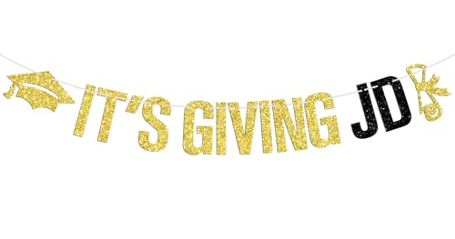 It’s Giving JD Banner, Juris Doctor Graduation Hanging Decor, It’s the JD for Me, Class of 2026 Law School Graduation Party Decorations Supplies