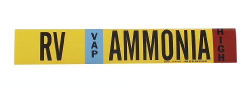 Ammonia marqueur de tuyau adhésif jaune Brady 57997 B-689