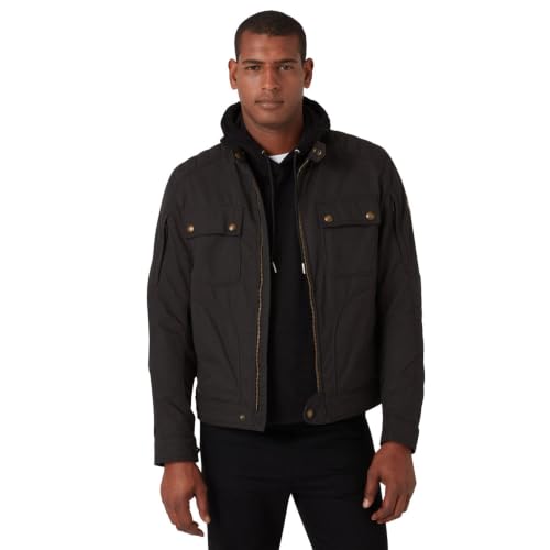 Belstaff Roberts impermeabile Giacca tessile moto, nero, 2XL