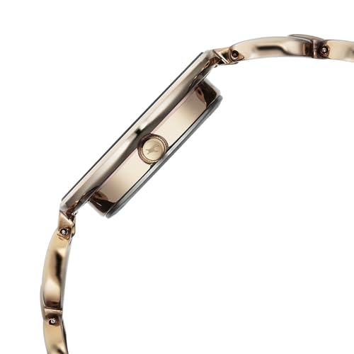 Image of Fastrack Chrome K Quartz Analog with Silver Dial Titanium Brass Solid Strap Watch for Women - 6237QM04