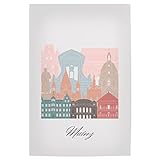 artboxONE Poster 90x60 cm Städte Mainzer Skyline im 