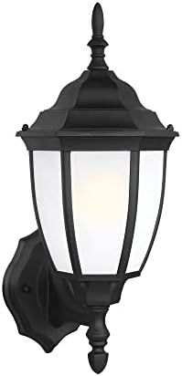 Generation Lighting 89940EN3-12 Bakersville One - Light Outdoor Wall Lantern Outside Fixture, Black