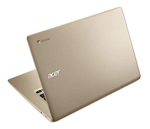 Image of acer Chromebook 14, Aluminum, 14-inch Full HD, Intel Celeron N3160, 4GB LPDDR3, 32GB, Chrome, Gold, CB3-431-C0AK