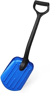 ORIENTOOLS: Compact Aluminum Snow Shovel with Reinforced D Grip, Leightweight Utility Tine Shovel for Car, Camping, Outdoor Activities & More.(20cm Blade)