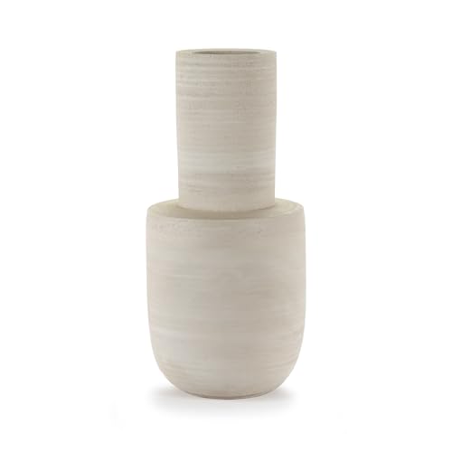 SERAX ストーンウェア フラワーベース オブジェ 高さ54cm Vase Xl Beige Volumes B4919049 大きな花瓶