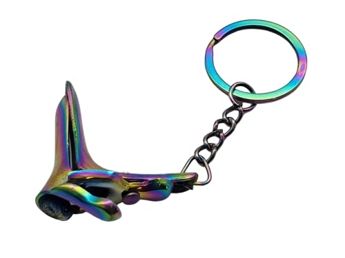 Gyne Speculum Keychain Stainless Steel Gift For Doctor & Midwife Obgyn By Artman Instruments (Rainbow Plasma) #TOP4