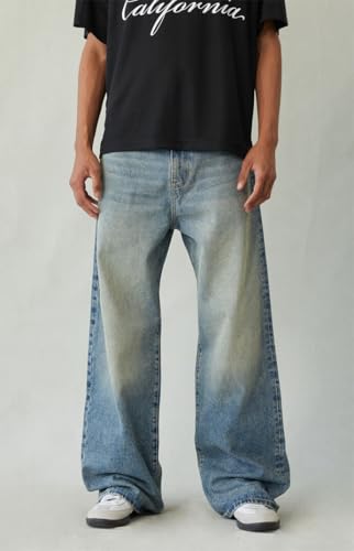 PacSun Men's Blake Extreme Baggy Jeans Medium Blue Tint3