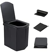 Upgrade XL Portable Toilet for Adults, Extra Large Portable Travel Floding Toilet, Camping Tall T...
