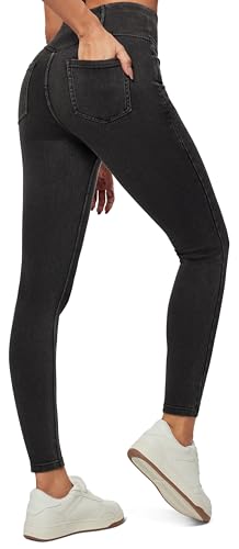 Image of Heathyoga Yoga Pants with Pockets Extra Soft Leggings with Pockets for Women Non See-Through High Waist Workout Leggings