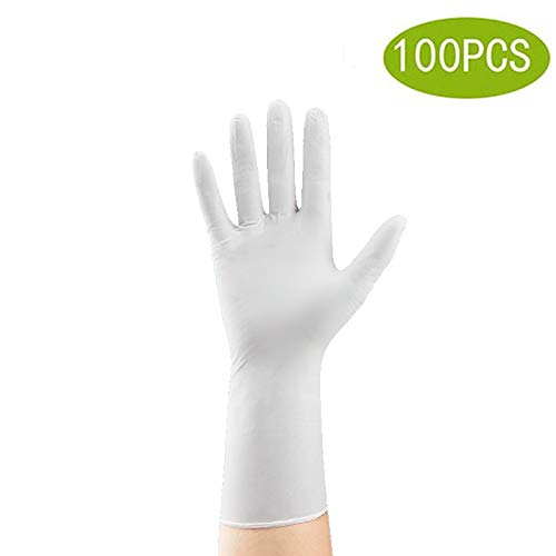 Buy CLQ 12 Inch Medical Exam Latex Gloves 5 mil Thick, Large Box of