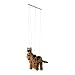 Artisan Owl German Shepherd Marionette Puppet - Yarn Dog with Wooden Feet, Detachable Strings