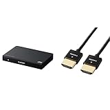 【+HDMIケーブルセット】 エレコム HDMI分配器 4K 60Hz(18Gbps) 1入力 4出力 HDCP2.2対応 VSP-HDP14BK【0.7m】