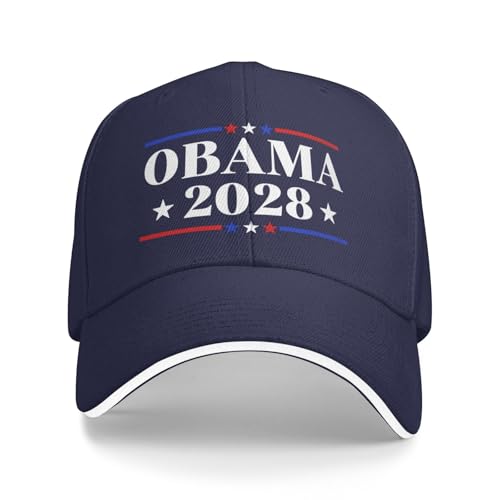 Viysuol Obama 2028 Hat Obama for President 2028 Baseball Cap Men Women Hat Navy Blue