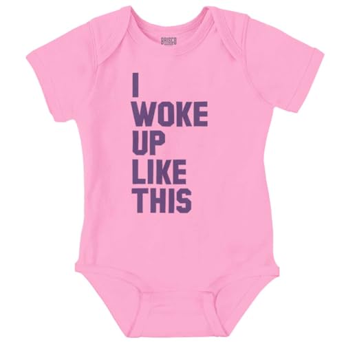 Brisco Brands I Woke Up Like This Sleepy Naptime Baby Romper Boys or Girls