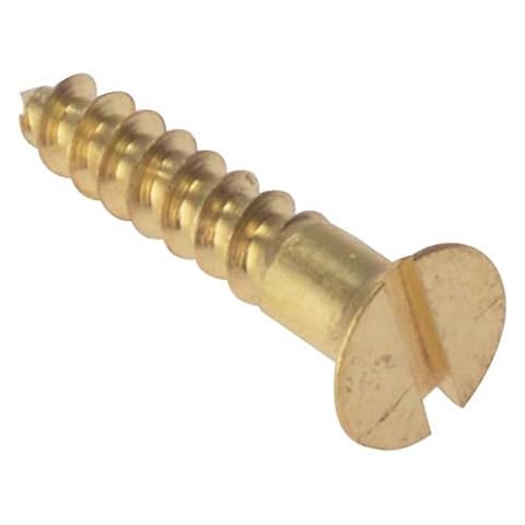ForgeFix Solid Brass Wood Screws 3/4" x 4 Cover