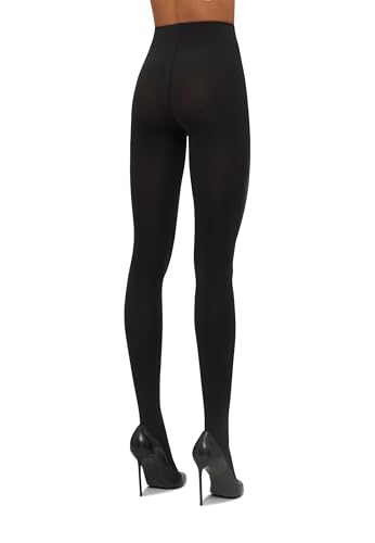 Wolford Velvet 66 Leg Support medias moldeadoras opacas negras de compresión 4