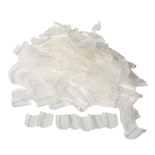 hair2heart Recharges de kératine pour extensions - Nuggets transparents, Rebonds pour extensions capillaires - 100 pièces, durables et fiables dans...