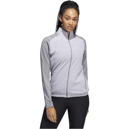Veste coupe-vent adidas Heather Block zippée avec tissu technique haut de gamme