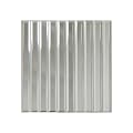 Soulscrafts Beveled Mirror Glass Strip Tile, 12x12 Inch Mirror Backsplash Silver Tiles for Kitchen Bathroom Wall Pool 5 Sheets