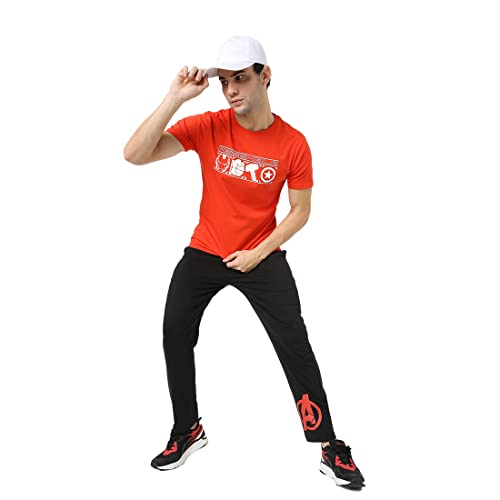 Image of Bewakoof Men Plain Printed Half Sleeve Round Neck T-Shirt & Pyjama Set