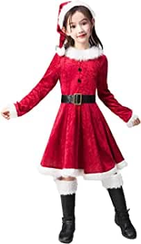 SVNFOXX Girls Miss Santa Fancy Dress Costume for Christmas [ Costume Only no Boots] | Christmas Santa Girl Dress (6-8 Years, Red) (B0BKRKHQNP) Amazon Price History, Amazon Price Tracker