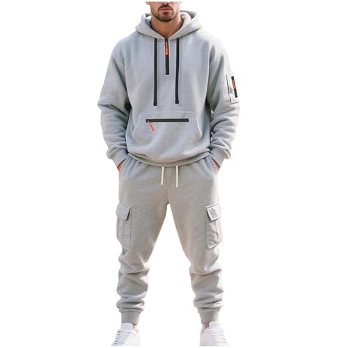 Cambkatl Mens Tracksuits - 1/4 Zip Hoodies & Sweatpants 2025 Fall Jogging Suits 2 Piece Sweatsuit Outfits with Pockets