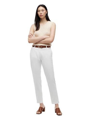 Image of Tommy Hilfiger Women's Twill Slim Chino Pants with Stretch Mid Rise Ankle Pants