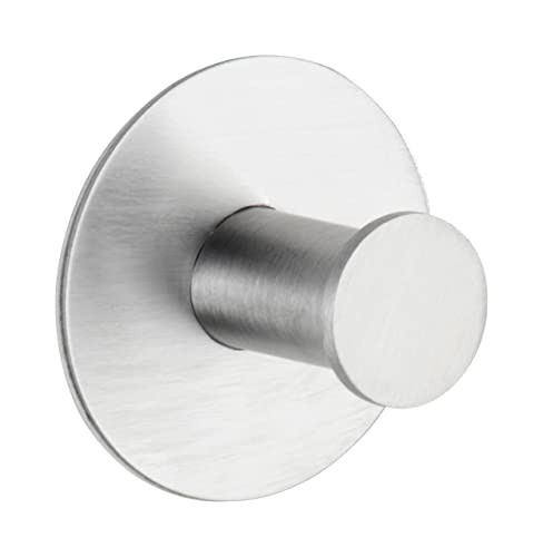 Wenko Colgador Mural Celano Acero INOX, Acero Inoxidable, 5 x 3.3 x 5 cm, Mate