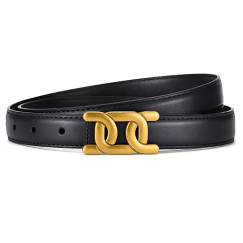 Classic Women's Genuine Leather Belt - Timeless Fashion Accessory for Jeans, Dresses & Pants