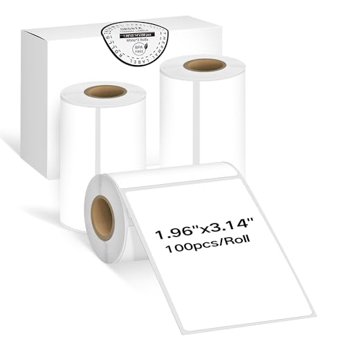 Papier pour imprimante thermique T003 noir sur blanc 50x80mm lot de 3 rouleaux