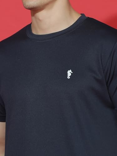 Image of EPPE Men's Round Collar T-Shirt | Regular & Dry Fit Summer Stylish Casual Tee | Polyester Half Sleeve T-Shirts for Men.