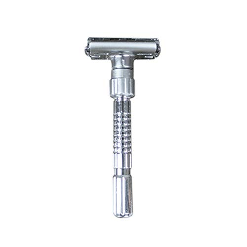 Manual Shaver 1-9 Adjustable Safety Double Edge Shaving Razor with 5 Replacement Tools for Father's Day Gift