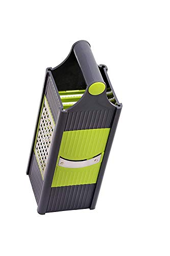 Image of Stainless Steel 4 in 1 Slicer and Grater Chopper Fruit Slicer Dicer Grater Potatoes Slicer Peeler Attach 4 Blades