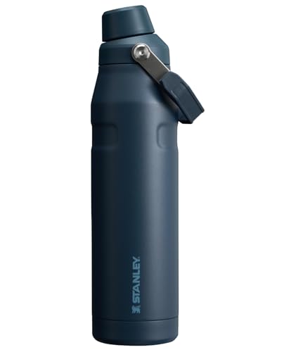 Image of Stanley IceFlow Fast Flow Water Bottle 36 oz | Angled Spout Lid | Lightweight and Leakproof for Travel and Sports | Insulated Stainless Steel | BPA-Free | Navy