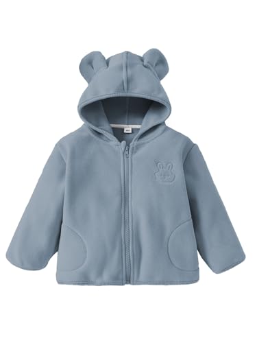 LUVCES Giacca Invernale Bambina Giacca in Pile Unisex Cappuccio Cerniera Bambini Piccoli Cappotti Carino Invernali Top...