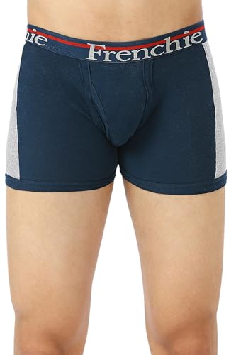 Image of Frenchie Ace Men's Cotton Rib Trunks in Stretchable, Breathable Innerwear Trunks
