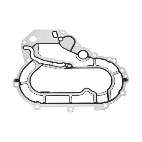 HEROFFIX 1 Pcs Car Engine Timing Cover Gasket Set for Volvo 3.0L 3.2L Chain Case Cover Gasket No.31251345/30711314 Silver Tone Metal