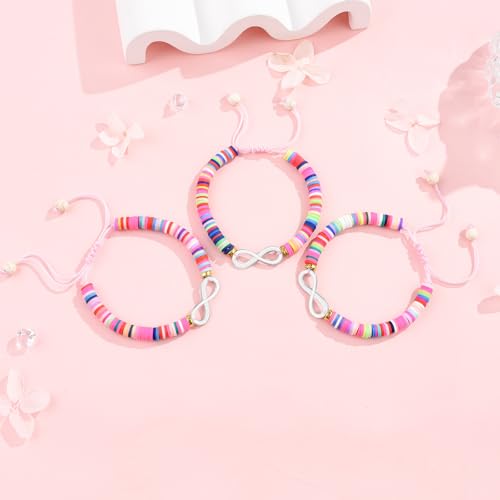Image of 2 /3 /4 Pcs Best Friend Bracelet Heart /Butterfly /Infinity /Unicorn Matching Handmade Friendship Sister BFF Best Friends Bracelet Birthday Gifts for Her