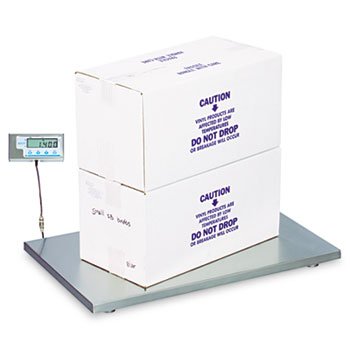 Salter Brecknell PS500 Lightweight Floor Scale SCALE 500 LB 22X36 GY Pack of2