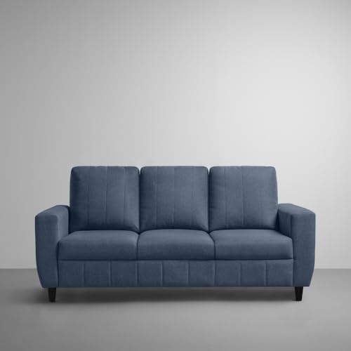 Image of Sleepyhead Bae Designed by Duroflex - 5 Seater Sofa, 3+1+1 Sofa Set |Premium Fabric Living Room Sofa Set with Modern Space-Saving Design |Comfort Seating & Easy-Clean |3 Year Warranty - Ocean Blue