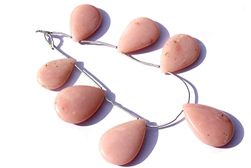 Perles d'opale rose poire lisses pour fabriquer des bijoux sans défauts