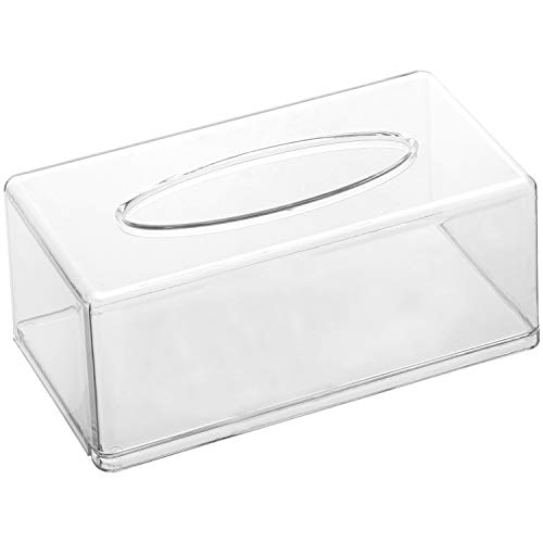 Acrylic Tissue Dispenser Box Cover Holder Clear Rectangle Napkin Organizer For Bathroom, Kitchen And Office Bedroom Storage #TOP4