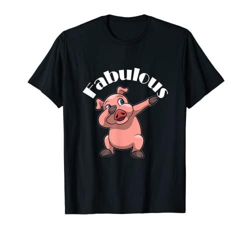 Dabbing Pig Fabulous Funny Dancing Piggy camisa gráfica Camiseta