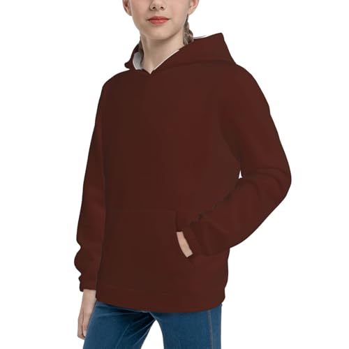 Brown Kid Hoodies Boys Sweatshirts Girls Pullover with Pocket2